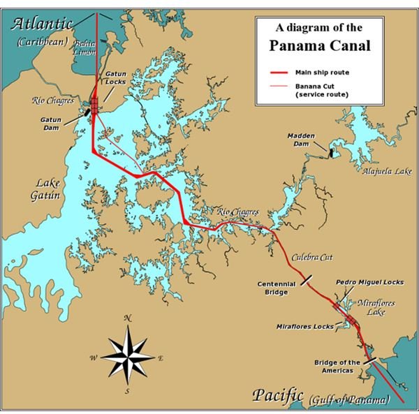Movement of Ships through Locks causes Fresh Water Outflow in the Panama Canal