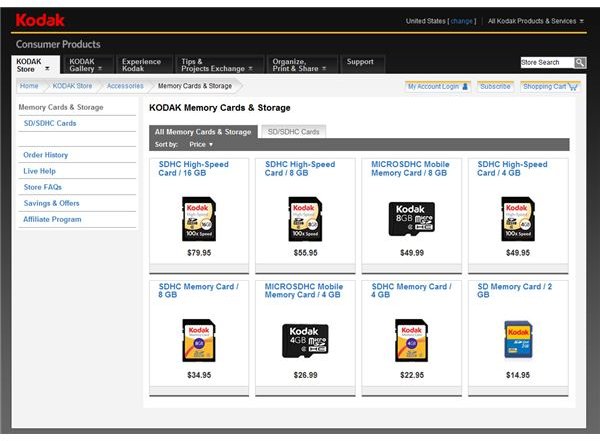 Finding Kodak Memory Cards Suitable for your Digital Camera