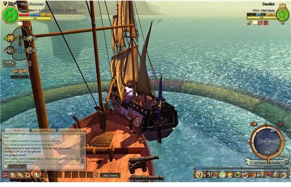 pirates of the caribbean tow game man of war ship