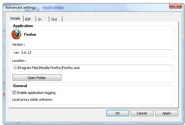 Application Logging Using PC Tools Firewall Plus