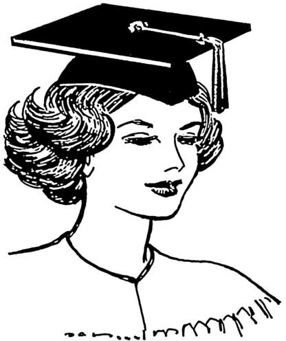 “Line art drawing of a mortarboard” by Pearson Scott Foresman/Wikimedia Commons via public domain license