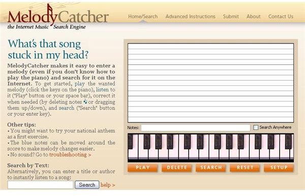 Melody Catcher Search Engine