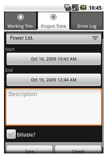 Best Android App: Time Billing Tracker