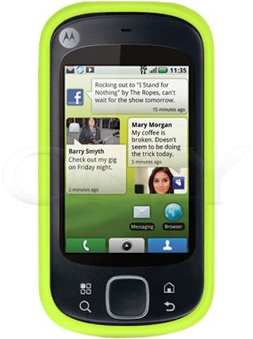 Motorola Cliq XT Green Skin