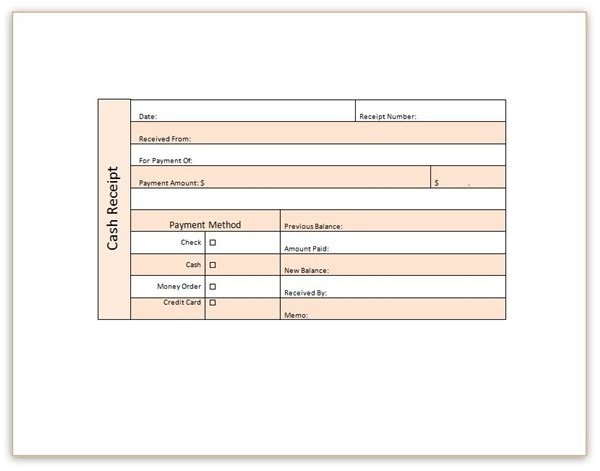 Excel receipt template