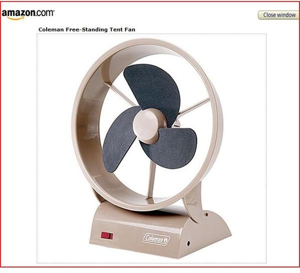 Coleman Free Standing Tent Fan