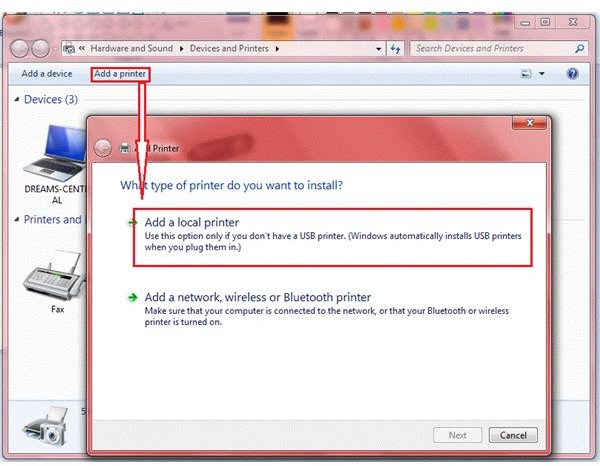 Cannot Install Network Printer on Windows 7