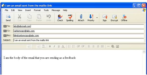HTML MailTo Commands: A Step By Step Tutorial in Creating a MailTo Link