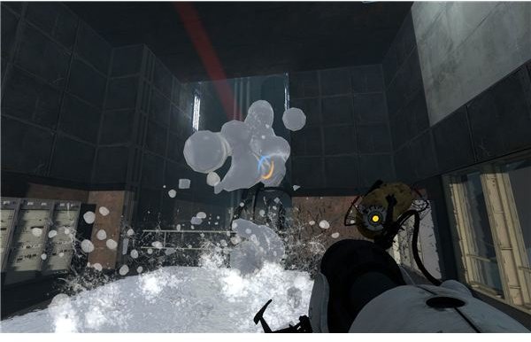 Portal 2 Walkthrough - Chapter 9: The Part Where He Kills You - Breaking the White Gel Pipe