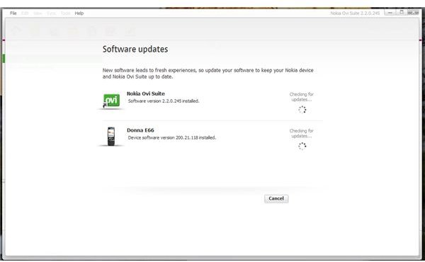 Nokia Software Updater in Ovi Suite