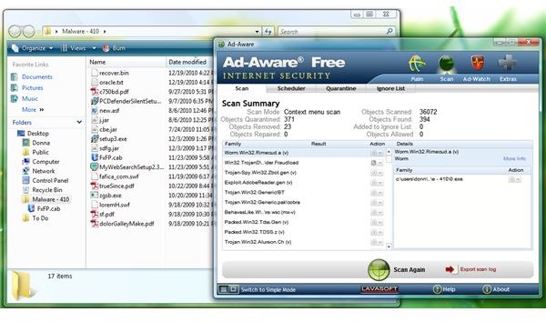 Malware Detection by Ad-Aware 9