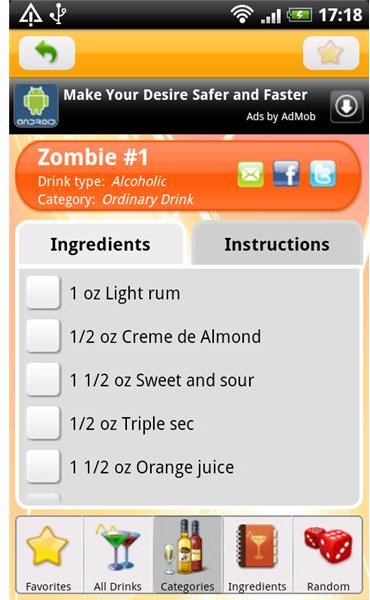 8500 Drink Recipes Zombie