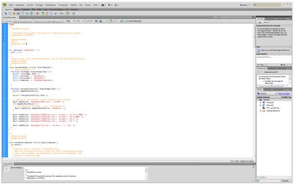 Adobe Dreamweaver CS4 Screenshot