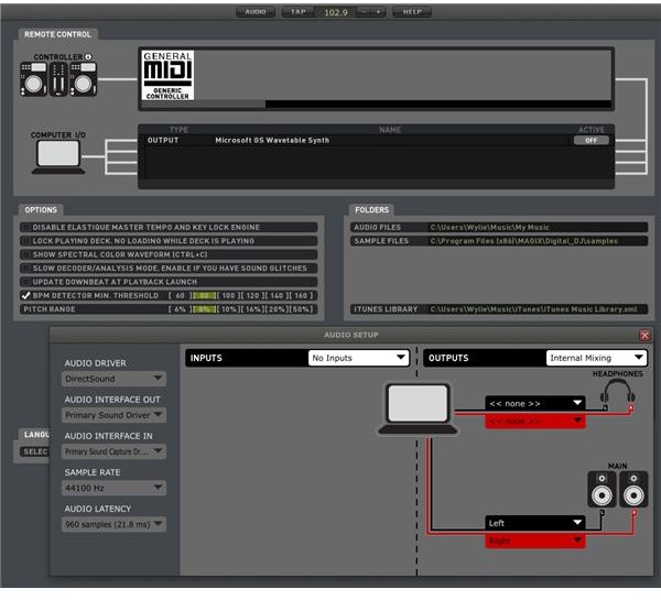 Best DJ Mixing Software: Digital DJ Setup Screen