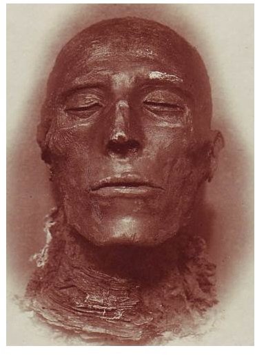 Pharaoh Seti I - His mummy - by Emil Brugsch (1842-1930)