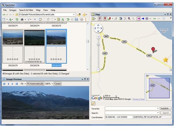 GeoSetter User Interface