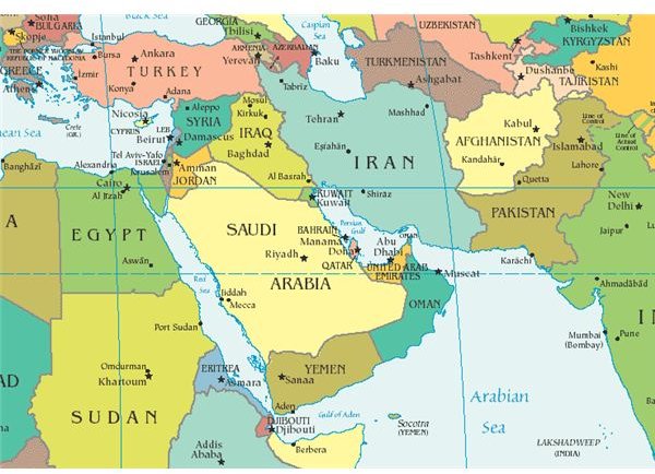 capitals of middle east countries