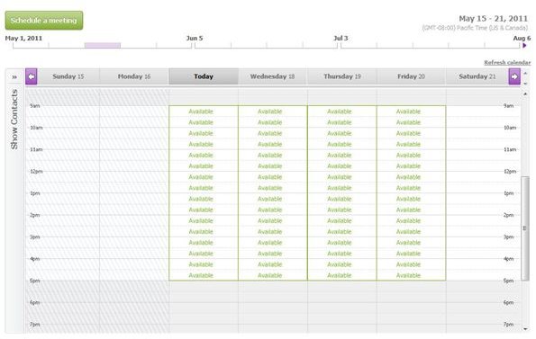 Tungle can be a great program for scheduling appointments