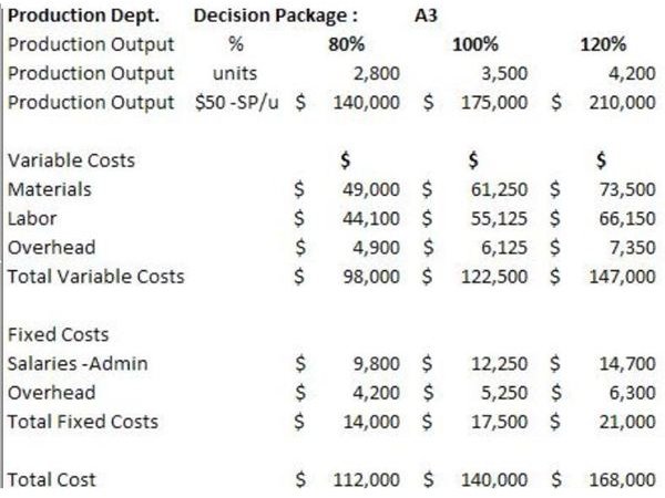 Decision Package A3- Figures