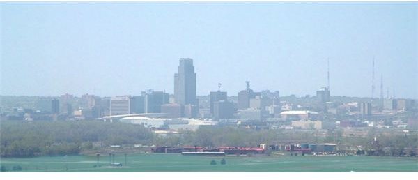 Omaha skyline humid day