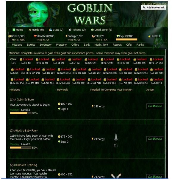 Play RPG Games on Facebook: Goblin Wars Review