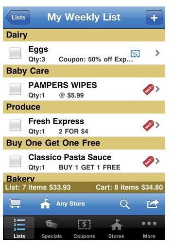 The Best Grocery List iPhone Apps