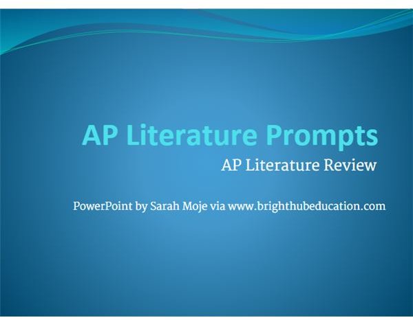 AP Literature Review: Resources to Review English AP With Your Class