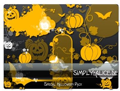 Halloween Brush Pack Part1 by crazy alice