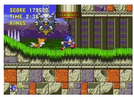 The Zones in Sonic 3 are bigger and feature even more hazards then ever.