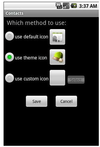 Panda icon setting