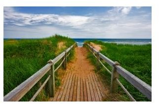 Wide Angle Beach Boardwalk