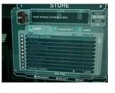 A look at the store screen where you buy ammo etc. in Dead Space.