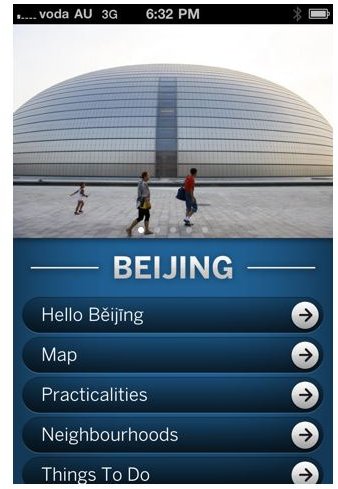 Lonely Planet Beijing City Guide iPhone App