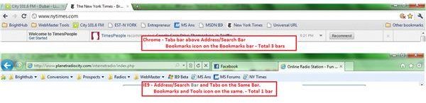 IE9 Vs Chrome - Comparing the UI - Things You May Have Missed In IE9