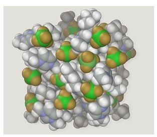 Molecular Simulation Depicting an Ionic Liquid