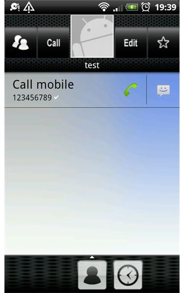 AddressBook for Android 2.0 Contact Screen