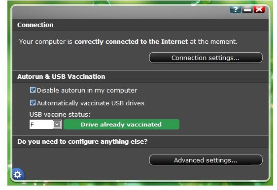 Panda Cloud AV Pro Vaccination on USB