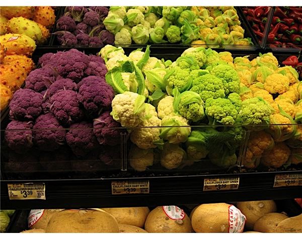 Green and Purple Broccoli by Greg Yamane 