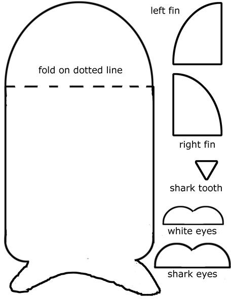 A Shark Craft for Kindergarten Students Using Construction Paper and Glue