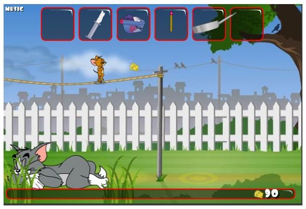 Mouse About the House Screenshot - One of the Best Free Online Tom and Jerry Games
