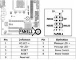 Notes for Connecting a PC Case to the Motherboard JFP1 Jumper Array