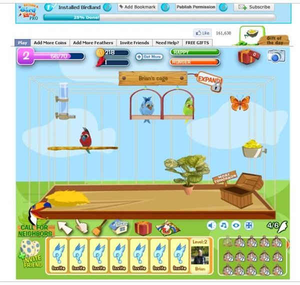 Facebook Game Review: Birdland - Own your own birdcage on Facebook ...