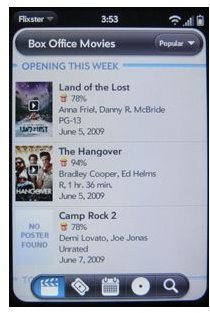 Flixster for Palm Pre