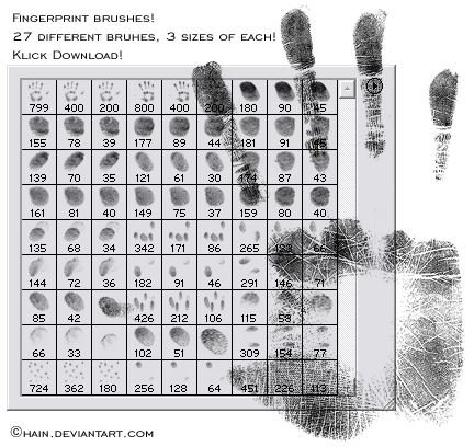fingerprint brushes by chain
