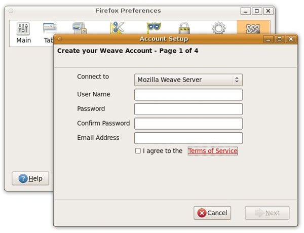 Setup Weave Account