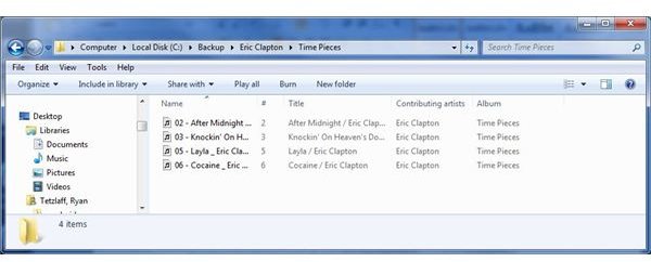 Figure 5 - Backed Up Files