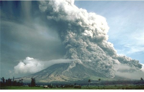 Pyroclastic flows at Mayon Volcano