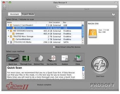 data rescue mac software