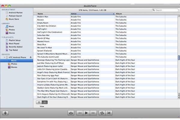 doubletwist not syncing playlist