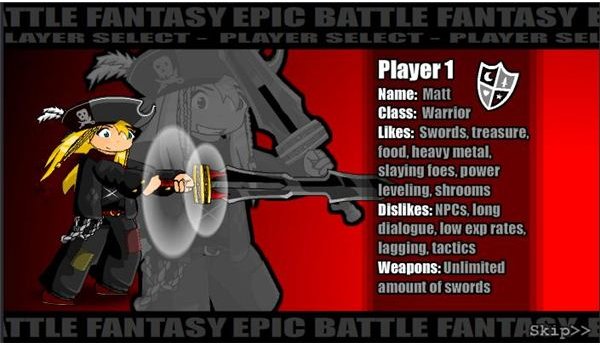 Matt&rsquo;s Bio From Epic Battle Fantasy 3